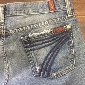 7 For All Mankind distressed jeans